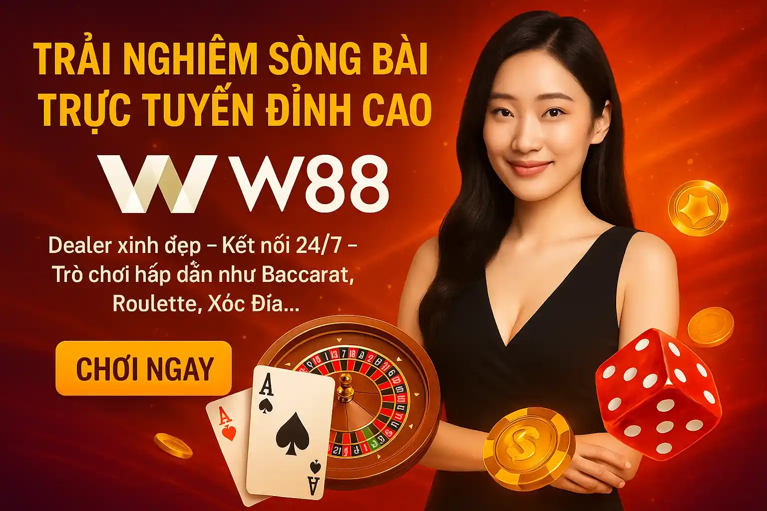 Trải Nghiệm Sòng Bài Trực Tuyến Đỉnh Cao tại W88
